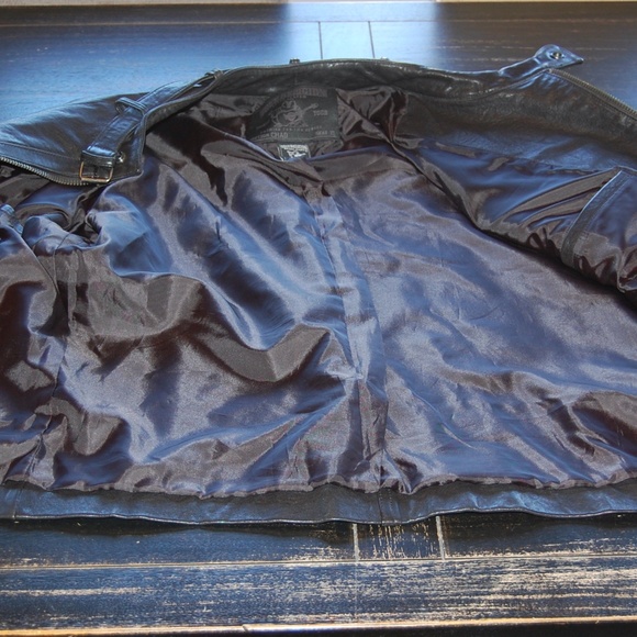 True Religion Leather Jacket size XL - Picture 3 of 10